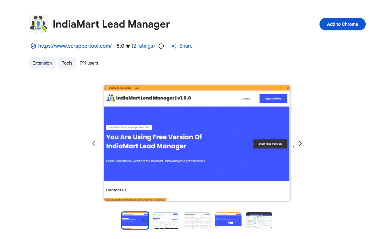 IndiaMart Lead Manager UI