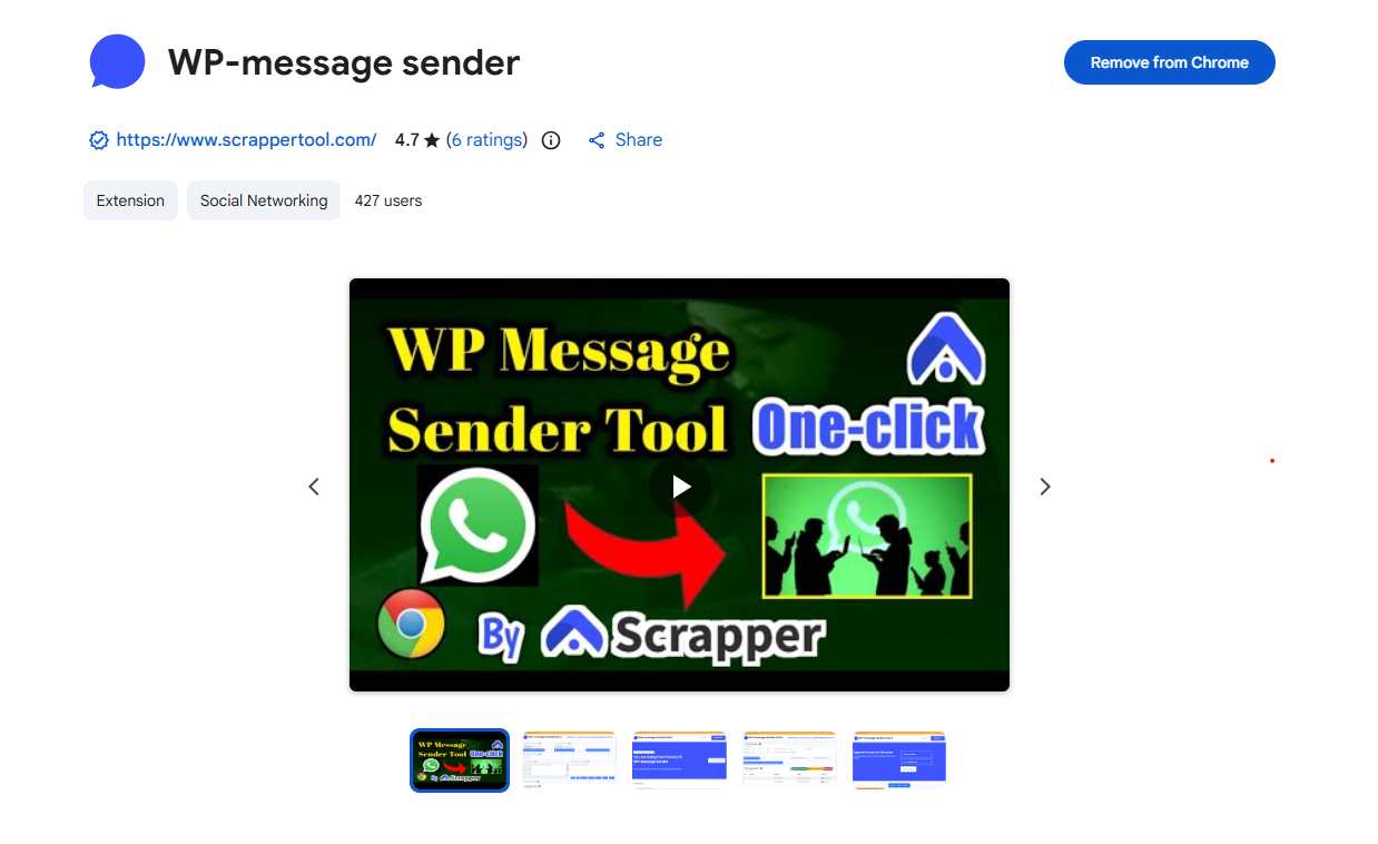 WP Message Sender Automation UI