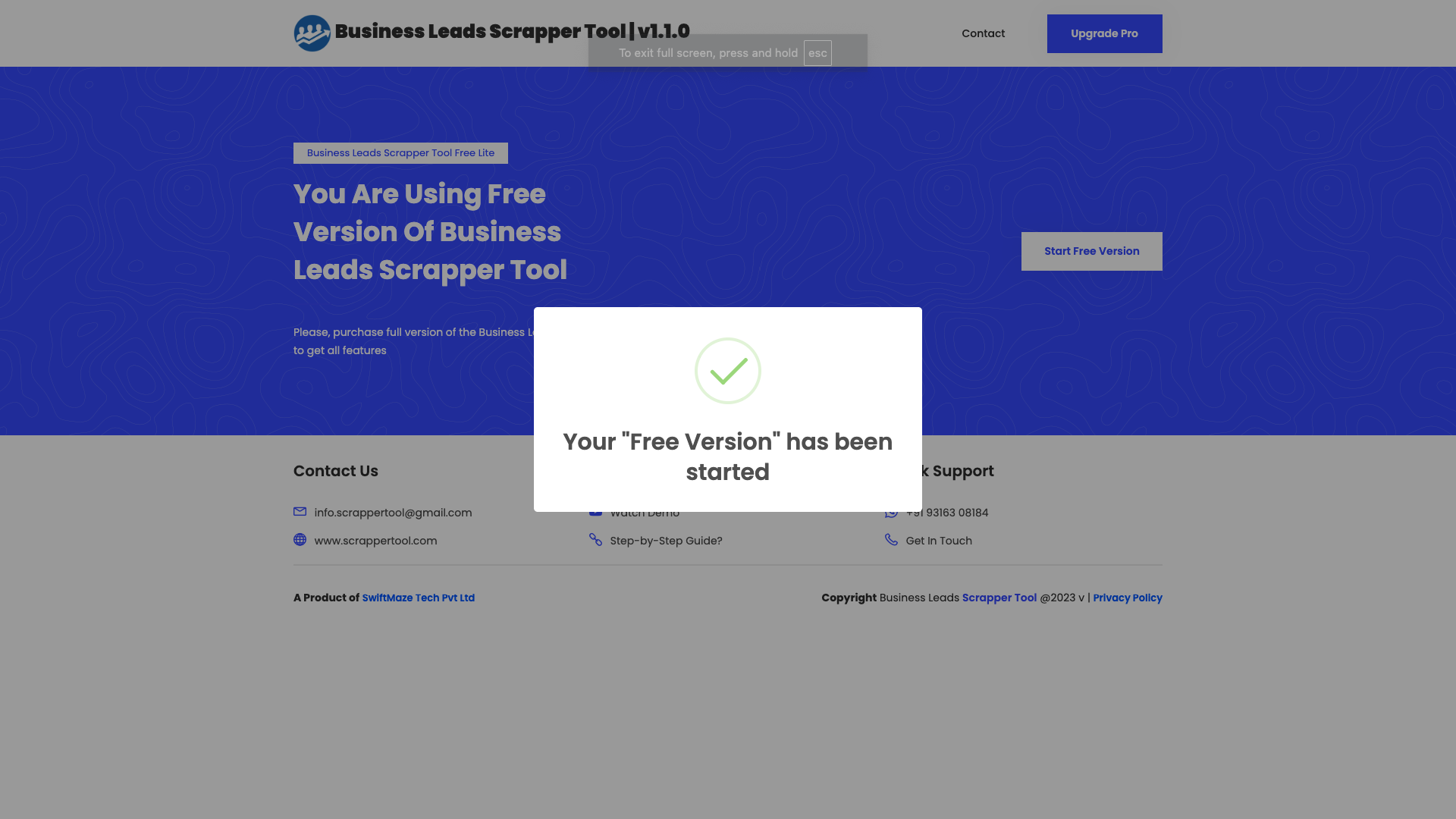 Free Version Started of facebook Scraper Chrome Extension