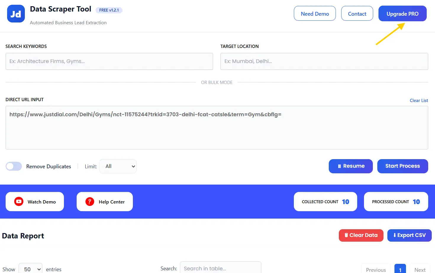 jd data Scrapper Tool PRO version
