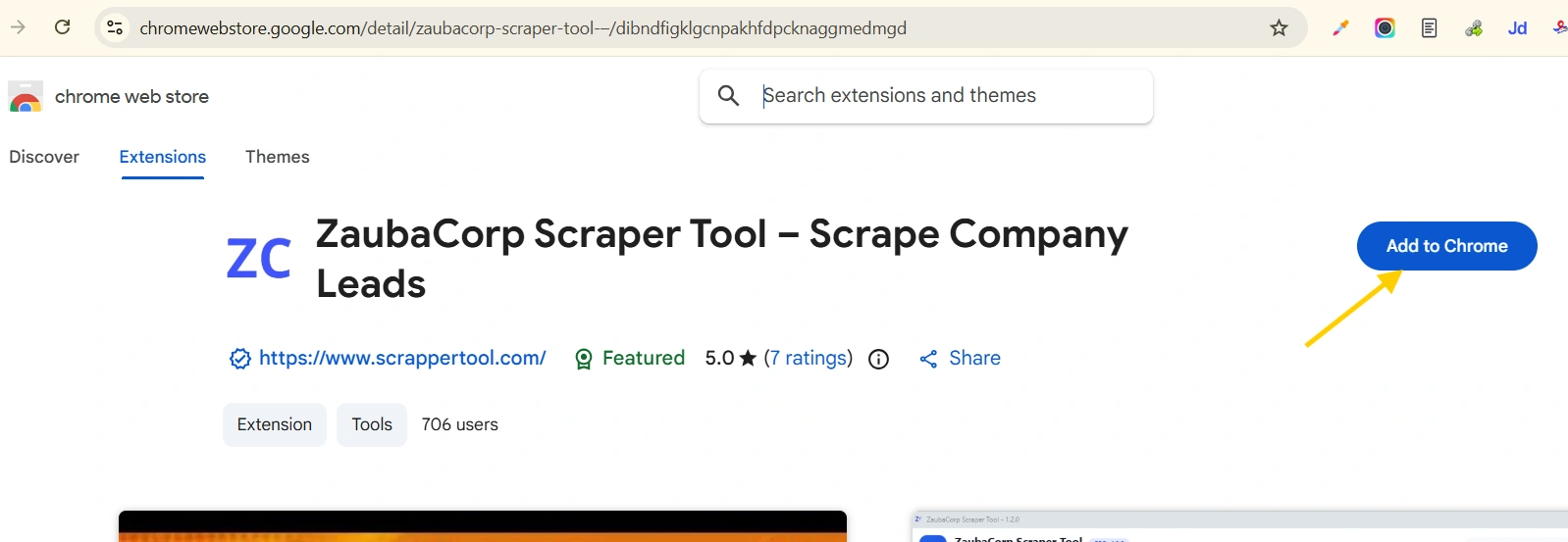 zauba Corp Scrapper Tool WEb Store