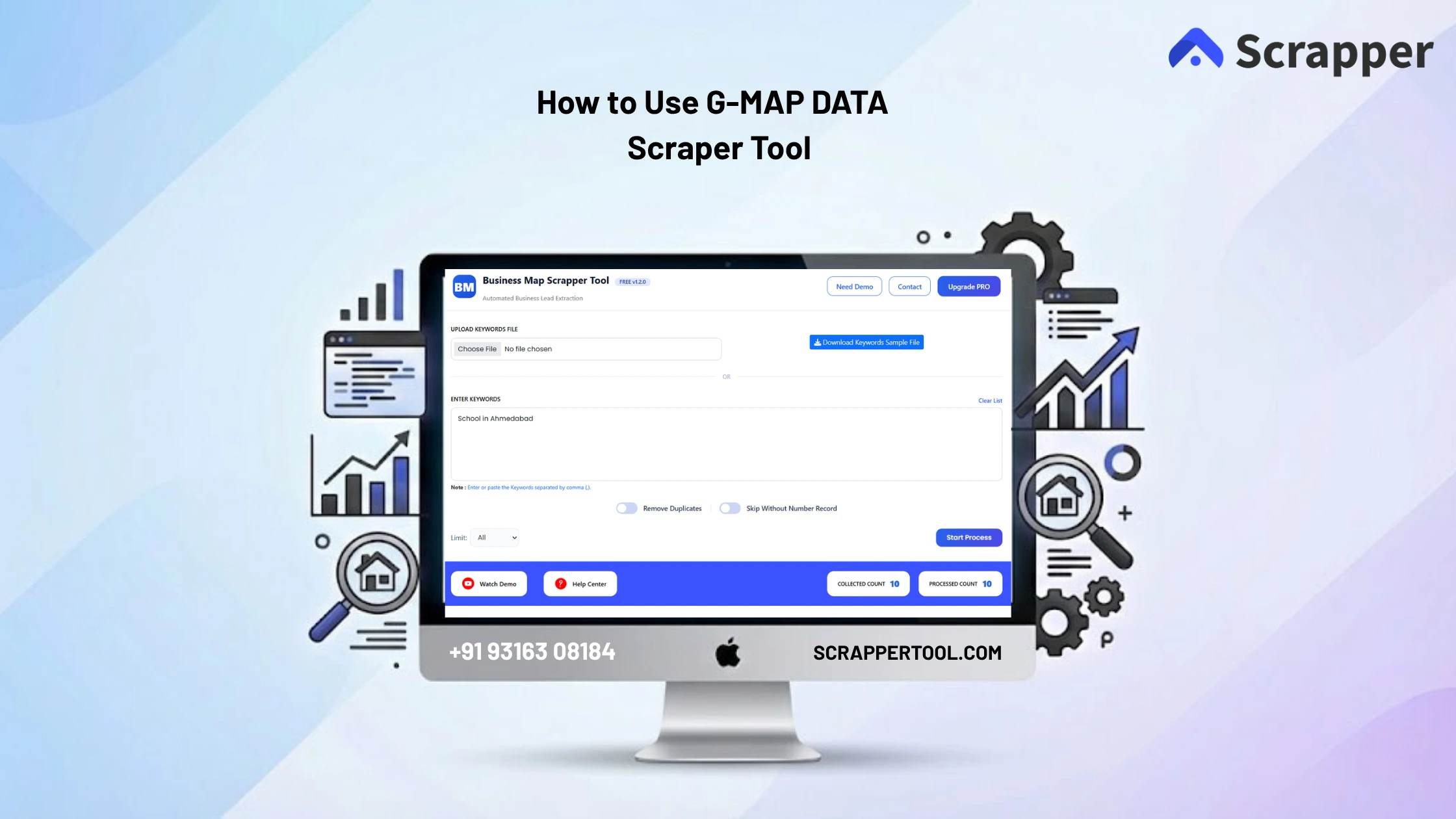 FEature IMage GMAP DATA Scraper Tool