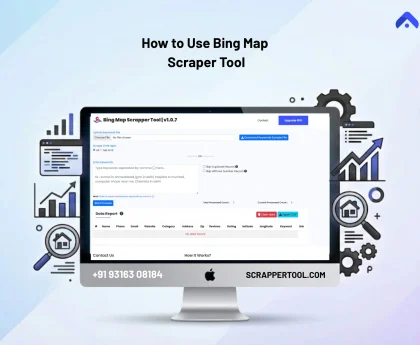 Feature IMage Bing Map Scraper Tool by Scrapper Tool