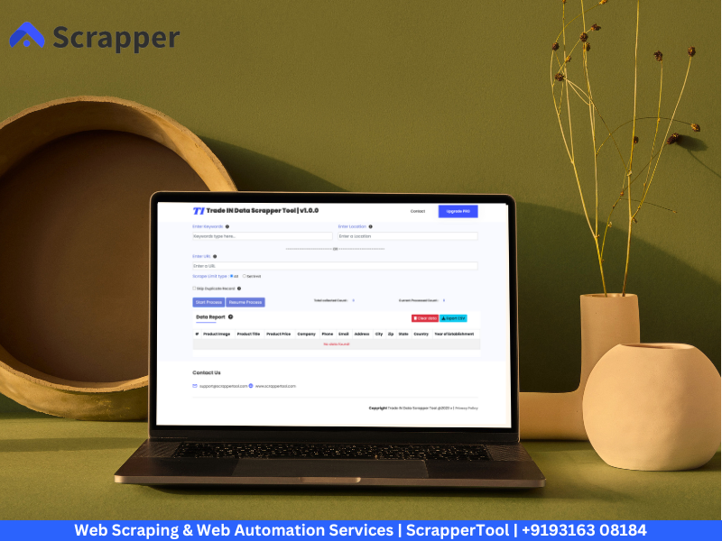 TradeIN Data Scraper -Scrapper Tool