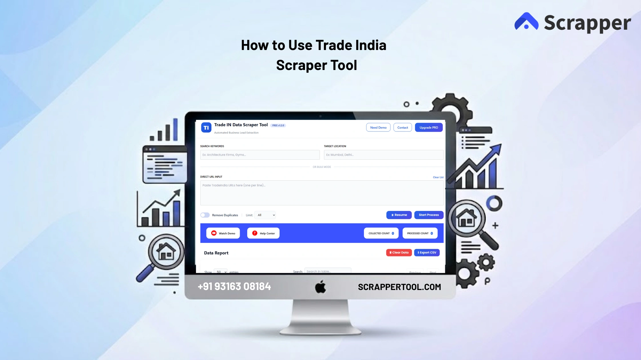 Feature IMage Trade India Scraper Tool