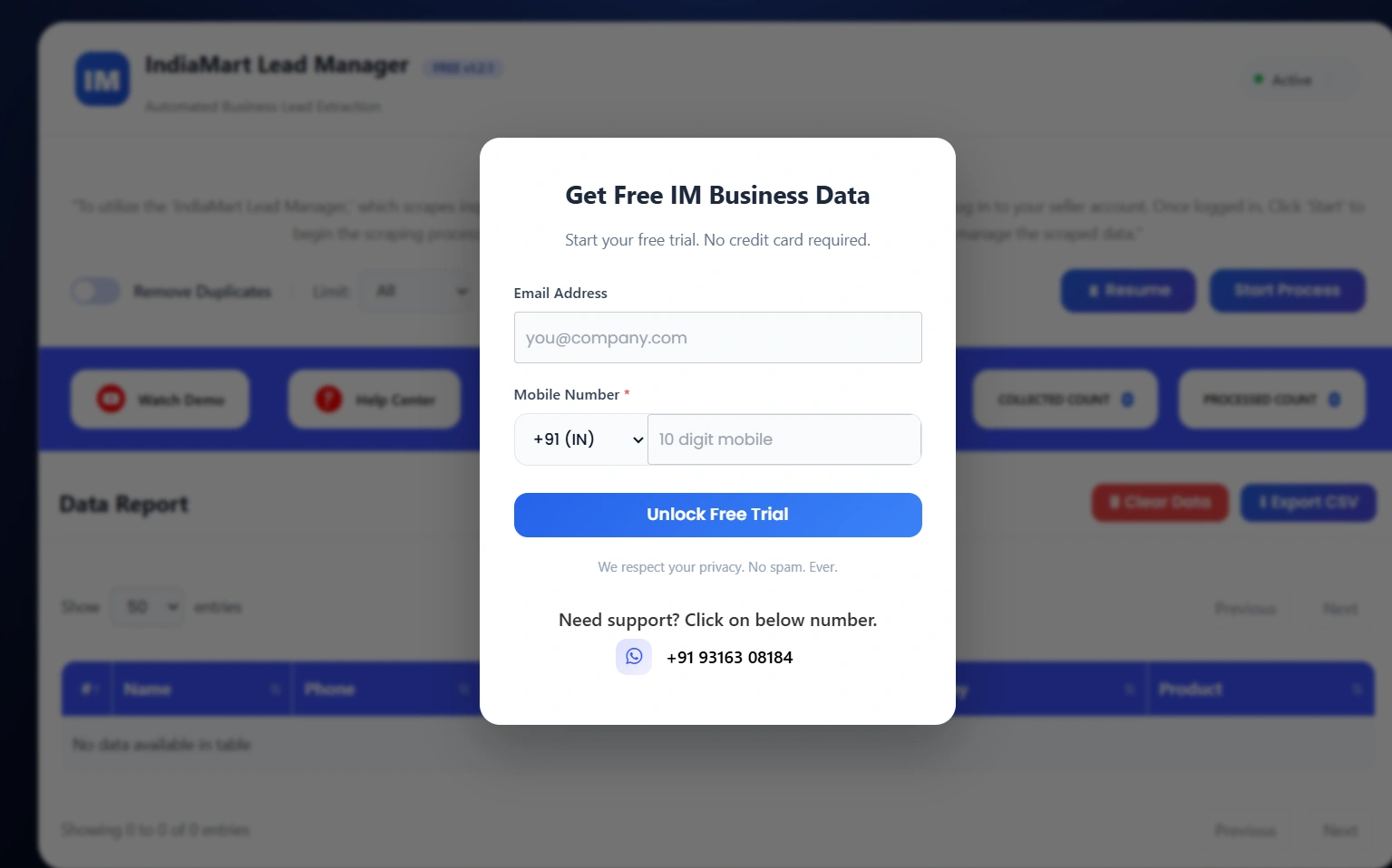 India MArt LEad MAnagaer Inquiry paGE
