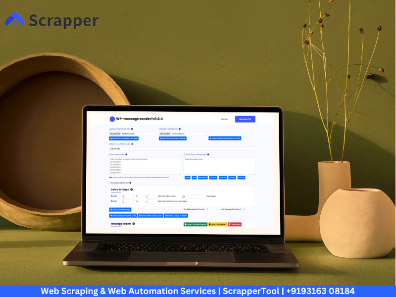 Wp Message Sender Tool - Scrapper Tool