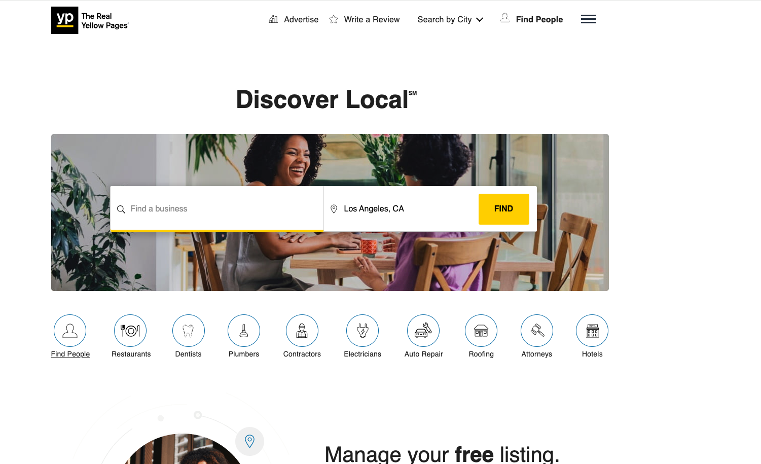 Yellow Pages Official Home Page by Scrapper Tool