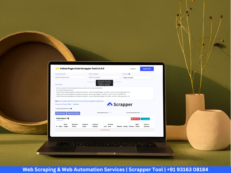 Yellow Pages Scraper Tool Scrapper Tool