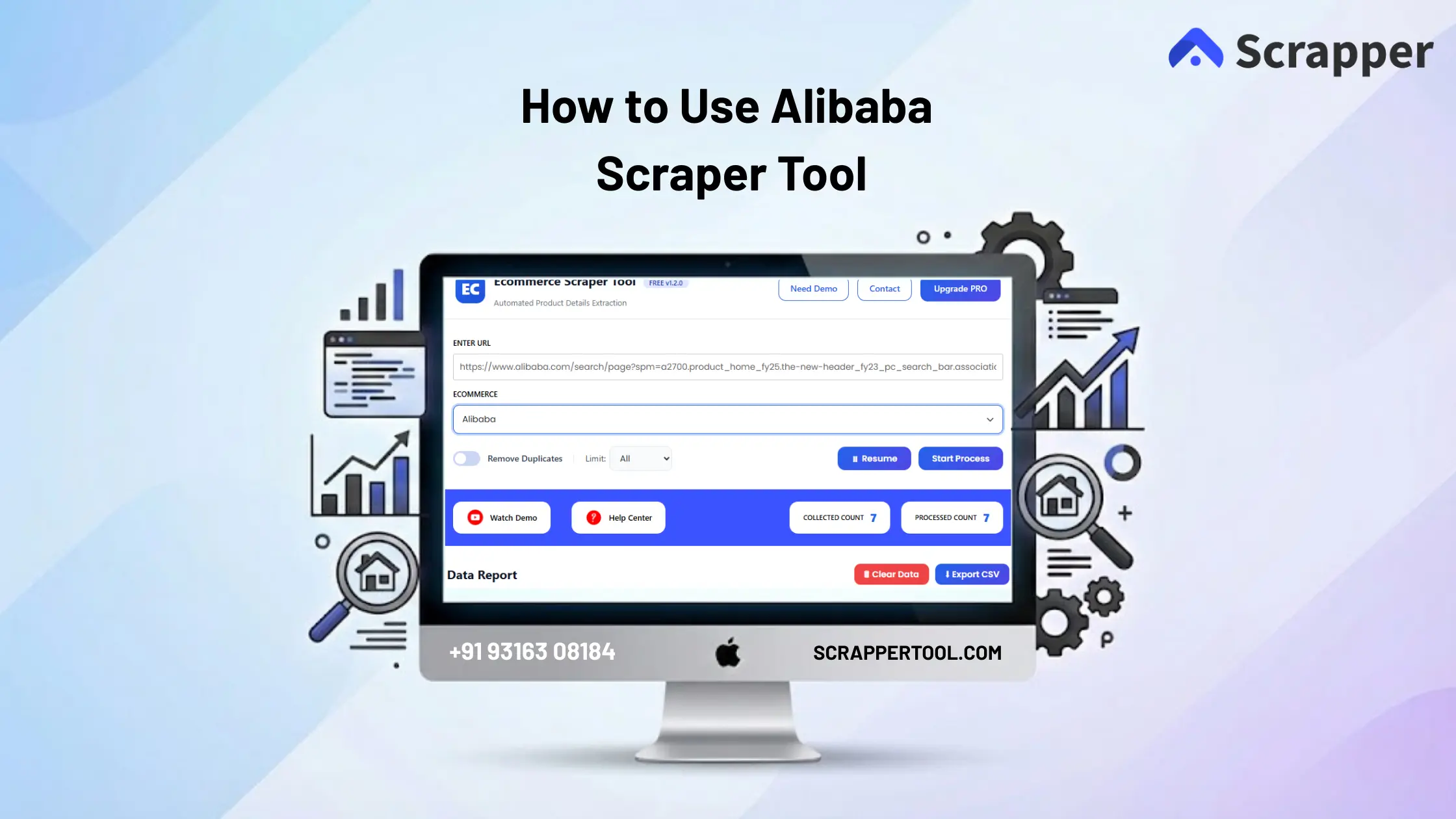 Alibaba Scrapper Tool Feature Image