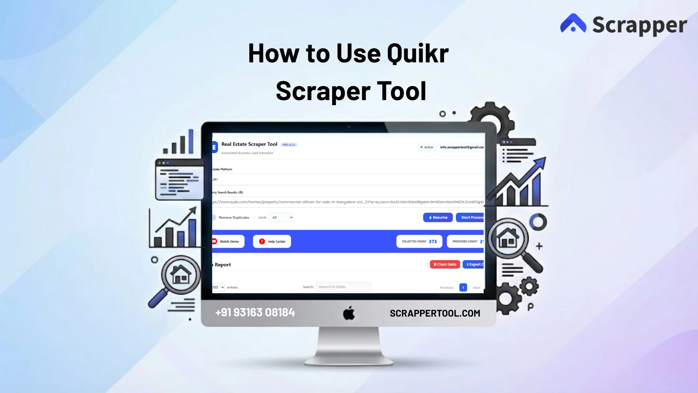 Quikr Scrapper Tool Feature Image