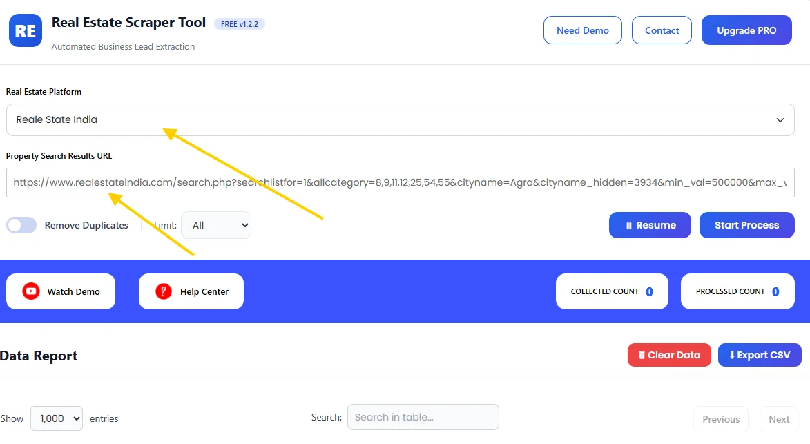 Real State India INPUT 