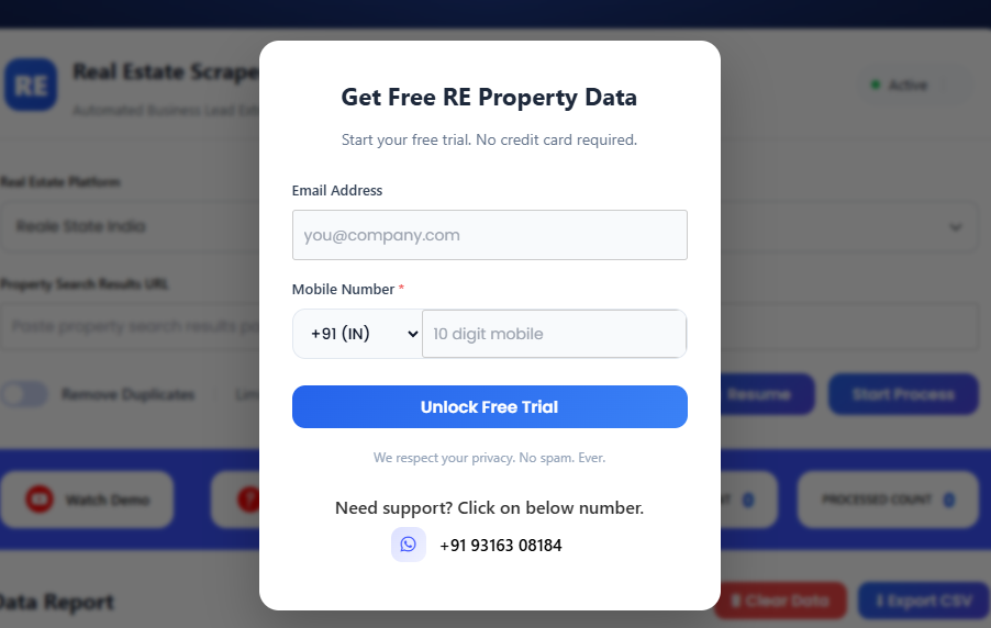 Housing Scraper Tool Free Trial