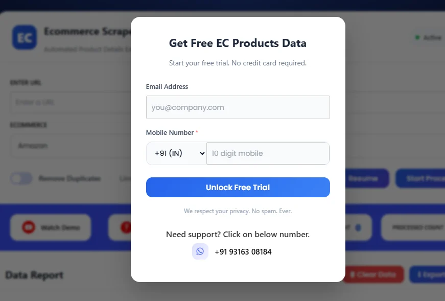 Amazon Scrapper Tool Free Pop Up
