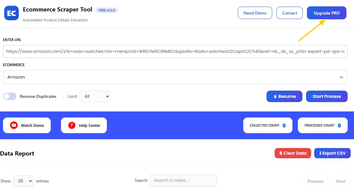 Amazon Scrapper Tool PRO