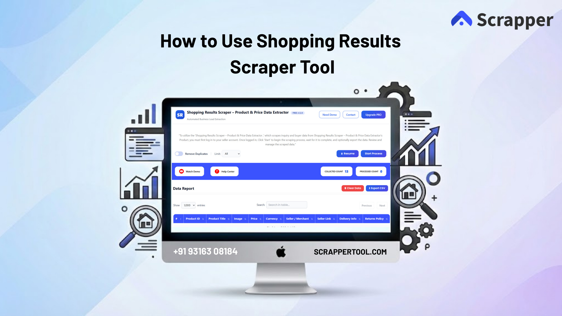Shopping REasults Scrapper Tool FEature IMage