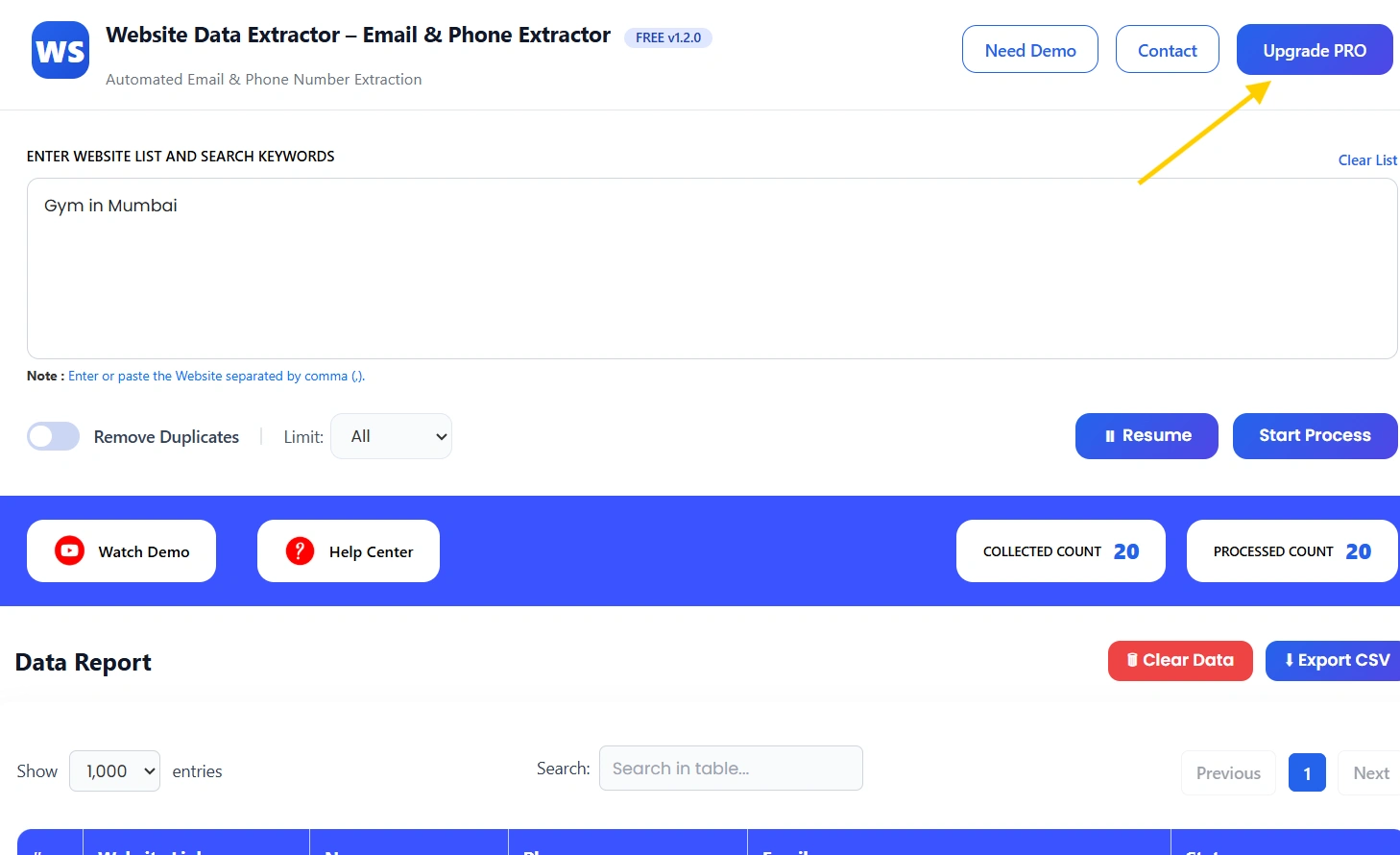 website-data-extractor PRO