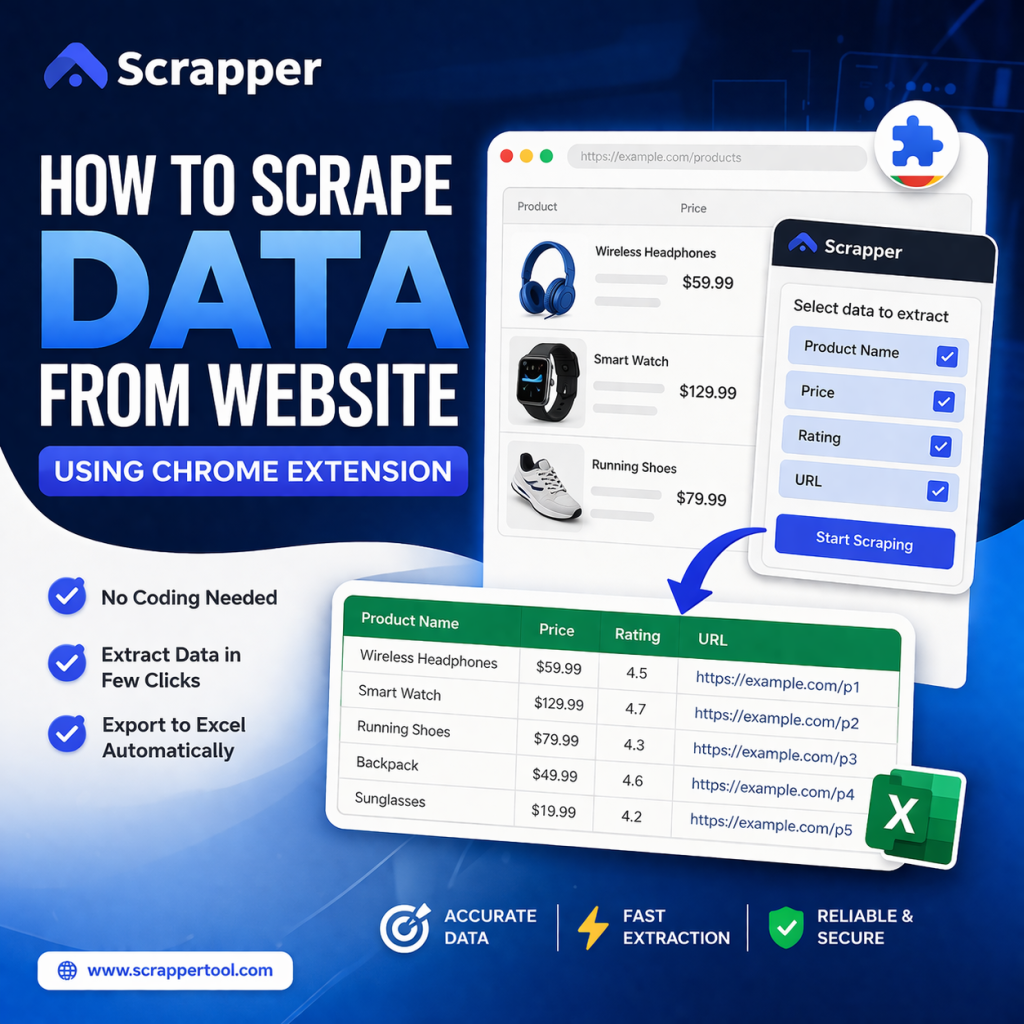 How to Scrape Data from Website Using Chrome Extension
