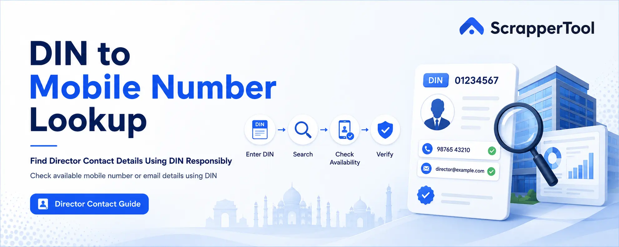 DIN to mobile number lookup for director contact details