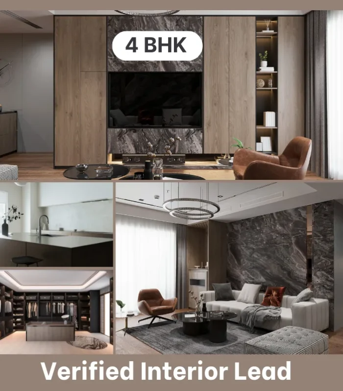 4 BHK Apartment Interior Residential By Scrapper Tool Leads