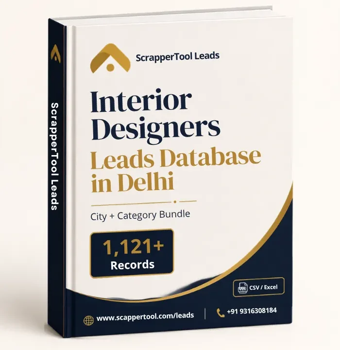 Delhi Interior Designers B2B Leads Database