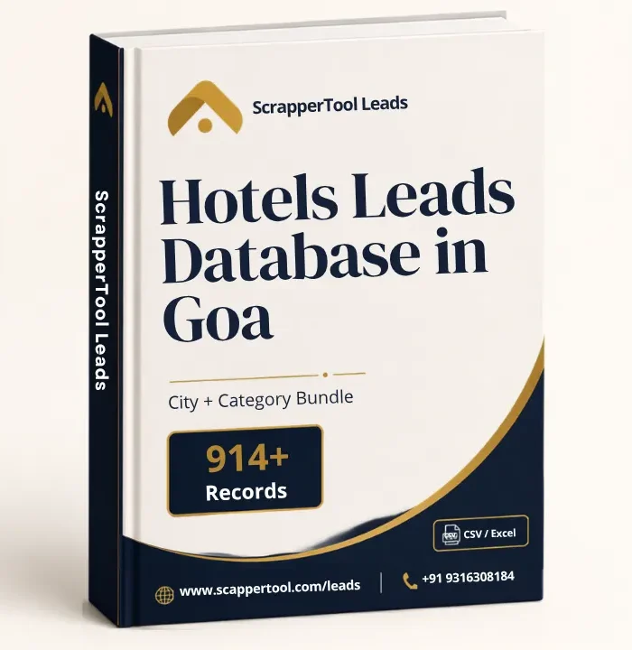 Goa Hotels B2B Leads Database