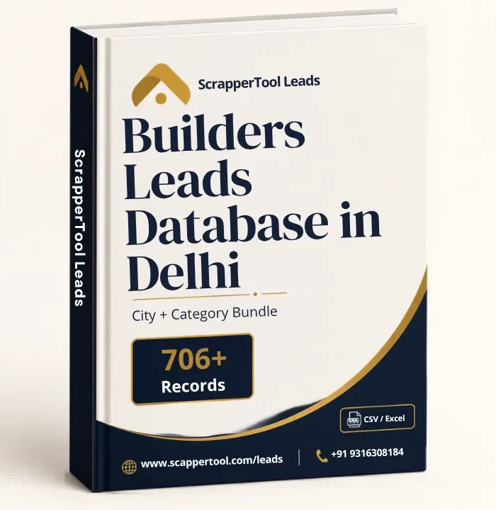 Builders B2B Leads Database in Delhi